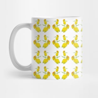 Yellow Rose floral fabric design for the home Mug